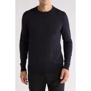Tom Baine Men Sz Medium Dark Navy Performance Collection Crew Neck Pullover New